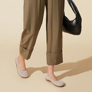 Arromic Wide Toe Box Ballet Flats – Nude Khaki, Women’s Size 8 (Preowned)